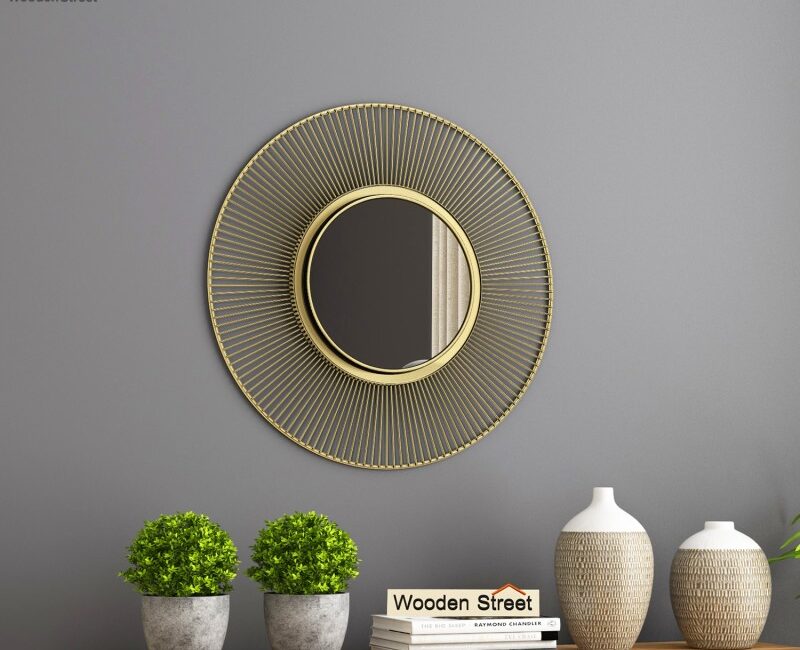 wall mirror wooden street