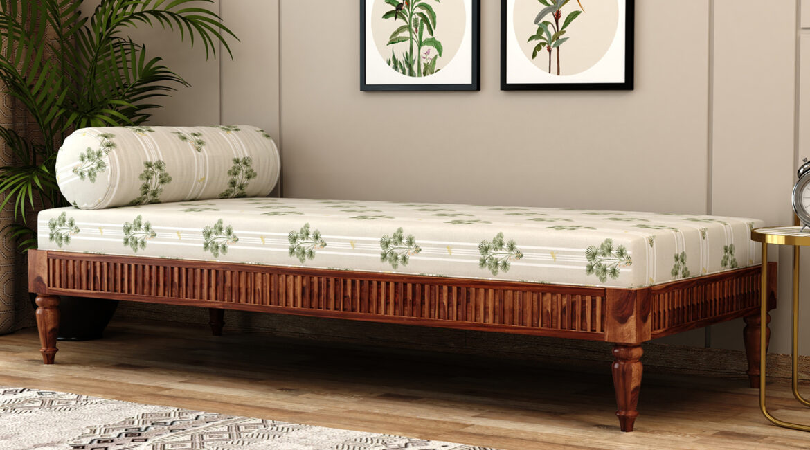 divan bed wooden street