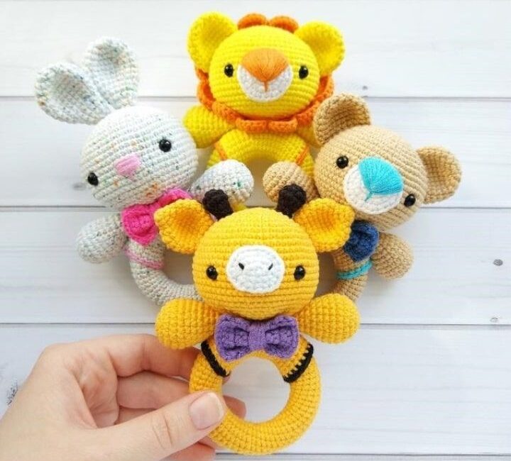 Crochet baby toys