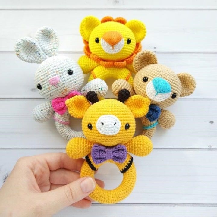 Crochet baby toys