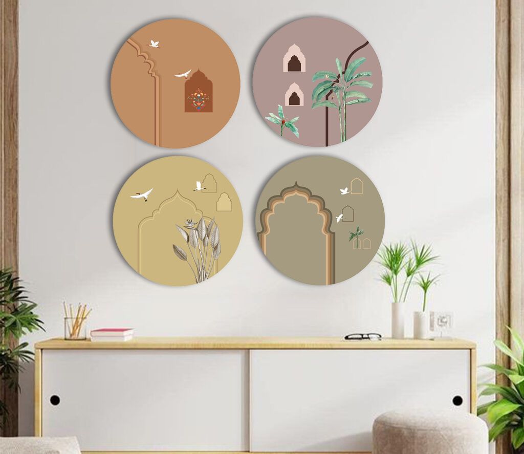 wall frames wooden street