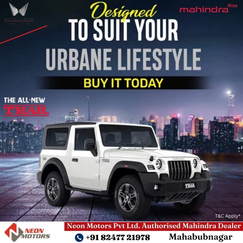 Mahindra Car Showroom in Mahabubnagar