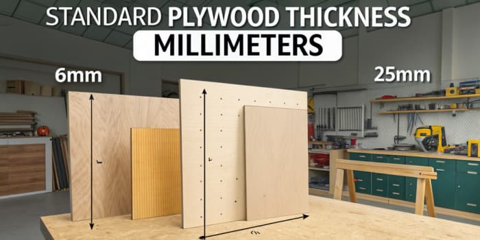 Standard plywood thichness mm