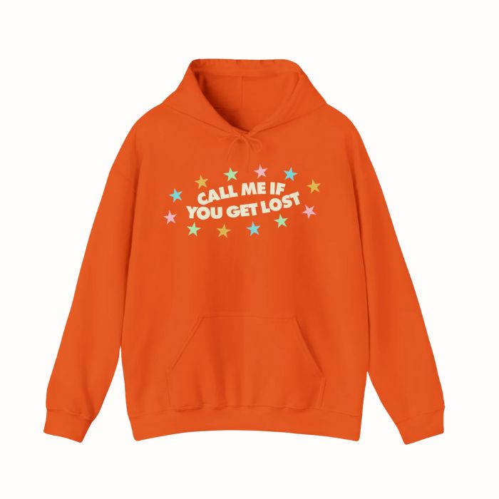 Orange Call Me If You Get Lost Hoodie