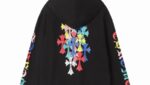 Chrome Hearts Colorful Cross Zip-up Hoodie Black