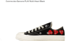 Multi-Heart Black cdg Converse Chuck Taylor All Star 70 Ox