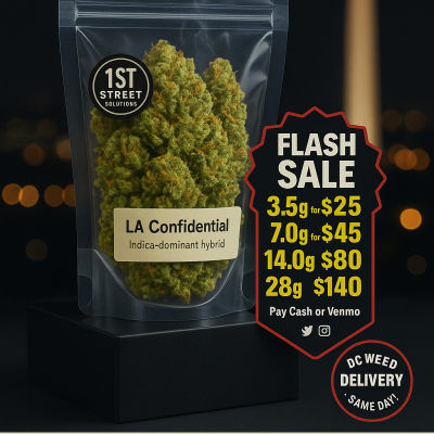 LA Confidential strain cannabis flower — DC weed delivery