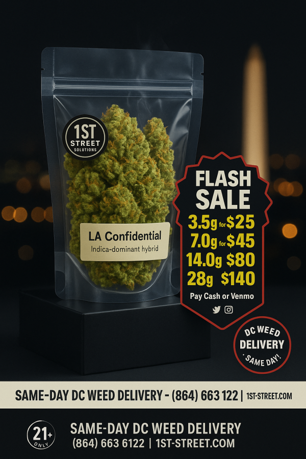 LA Confidential strain cannabis flower — DC weed delivery
