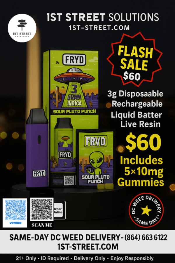 Sour Pluto Punch 3g indica disposable vape – DC weed delivery