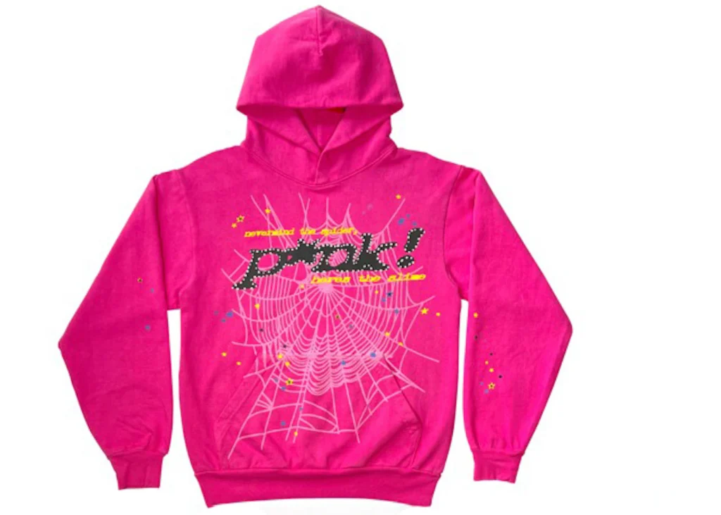Sp5der Pink Hoodie Men Women