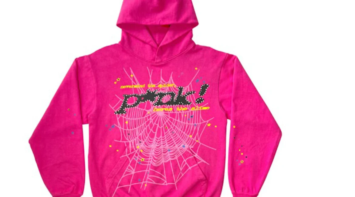 Sp5der Pink Hoodie Men Women