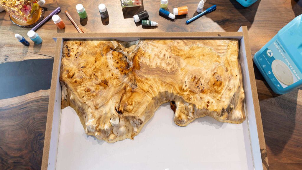 black epoxy resin furniture