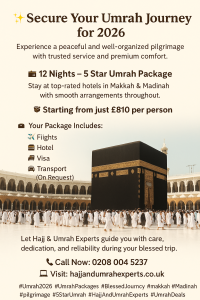 Affordable Umrah Packages from the UK | Hajj and Umrah Experts