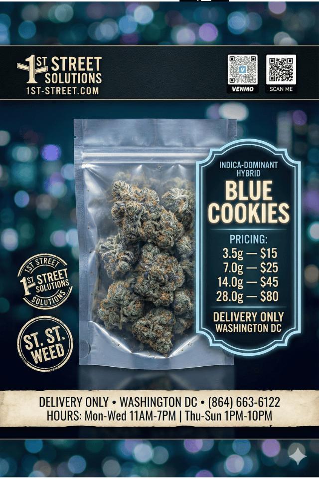 Blue Cookies – Premium Indica-Dominant Hybrid