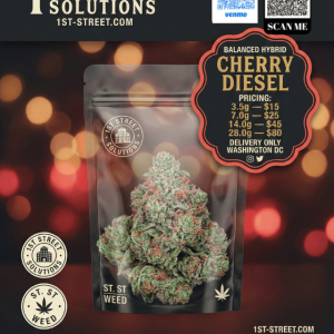 Cherry Diesel DC weed delivery pricing and contact information for 1st Street Solutions