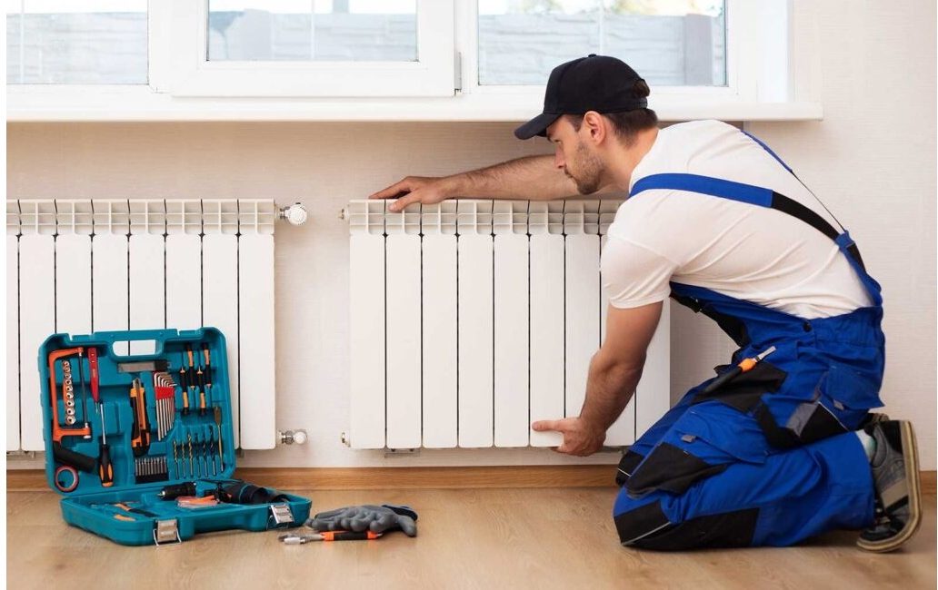 split system AC installation