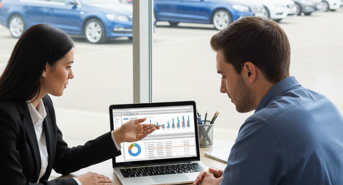 UK car buyer reviewing car financing options with adviser to avoid common mistakes
