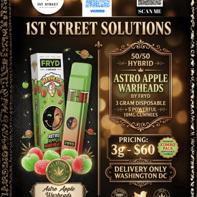Astro Apple Warheads Product Display Flyer