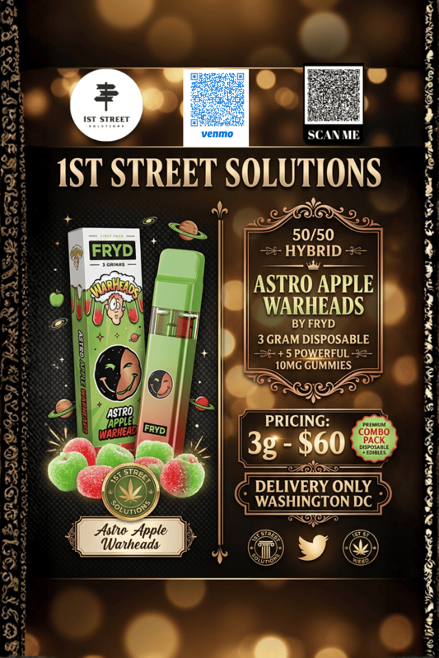 Astro Apple Warheads Product Display Flyer