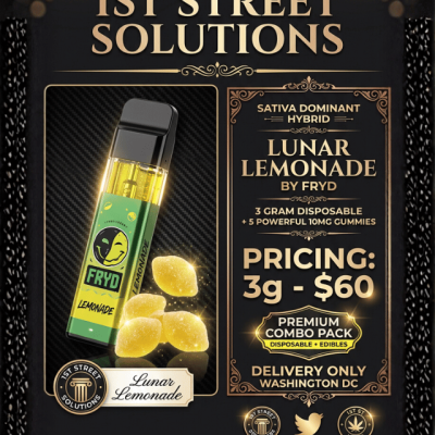 Lunar Lemonade Disposable Vape Flyer