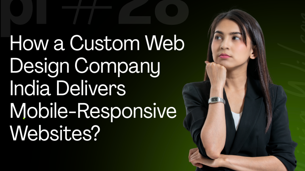 How a Custom Web Design Company India Delivers Mobile-Responsive Websites?