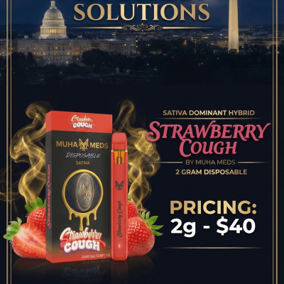 Strawberry Cough 2G Vape Product Illustration