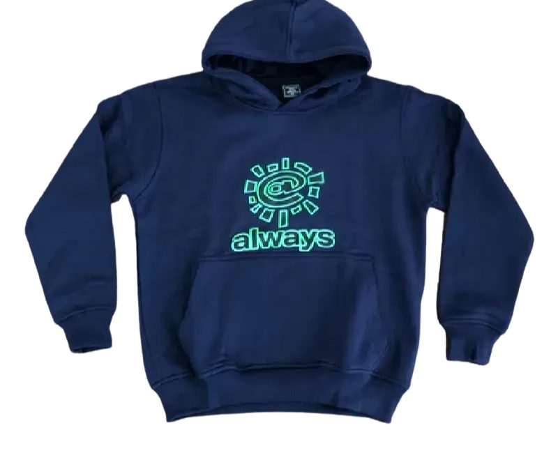 Adwysd-Always-Logo-Hoodie-Navy