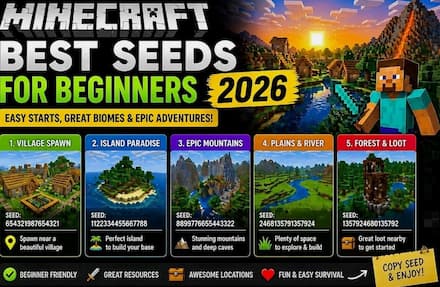 Minecraft Best Seeds for Beginners 2026