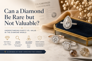 Diamond can be rare bu not valuable.