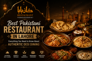 Best Pakistani Restaurant in Lahore featuring authentic desi dining with traditional Pakistani food, including biryani, curries, naan, and rich cultural ambiance.