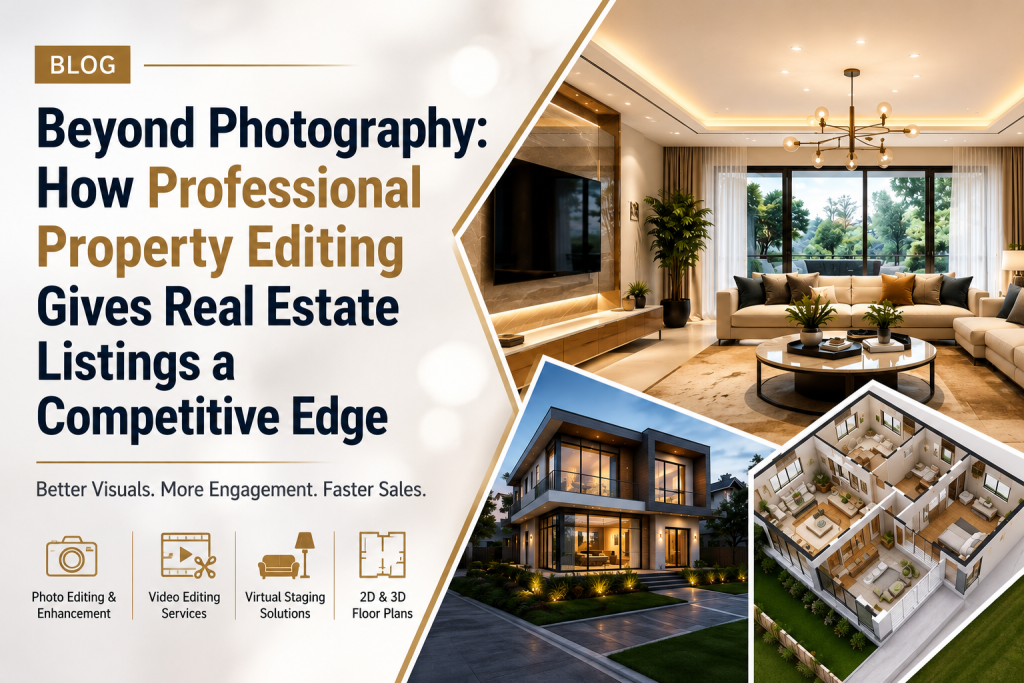 Beyond Photography: How Professional Property Editing Gives Real Estate Listings a Competitive Edge