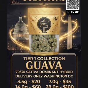 Guava strain cannabis flower from the Tier 1 Collection for DC weed delivery