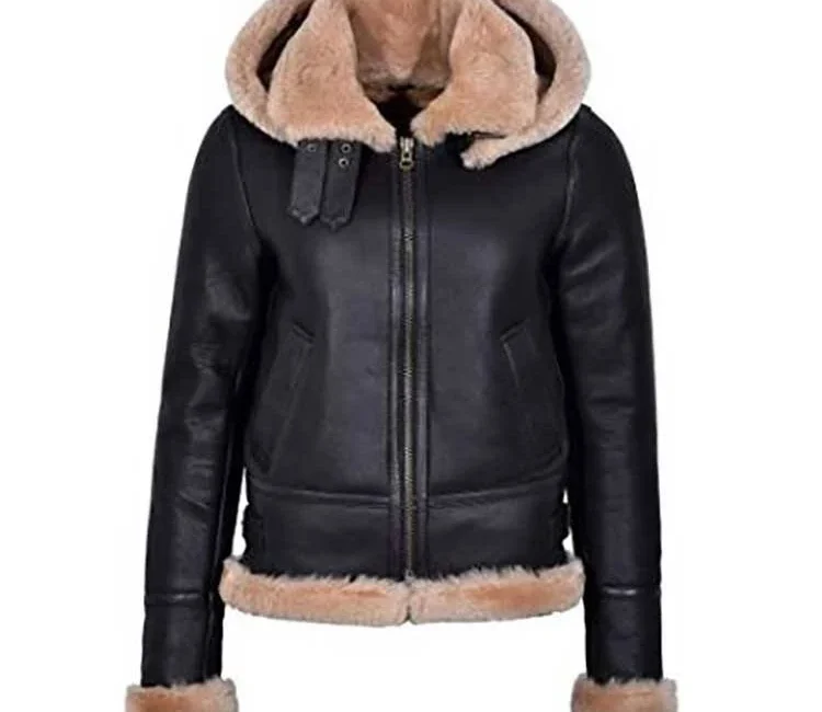 Aviator leather jacket women featuring premium leather, classic aviator design, and stylish everyday outerwear.